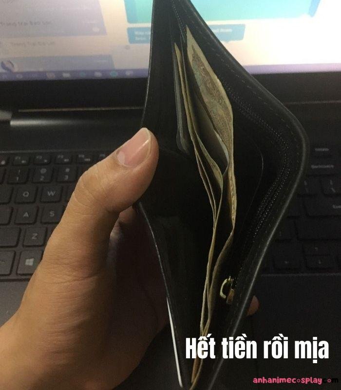 ảnh hết tiền meme ví rỗng